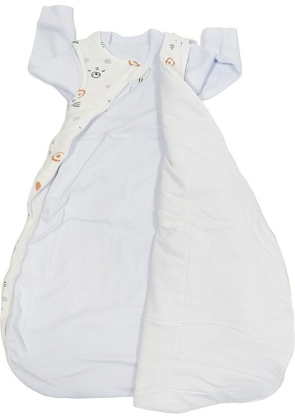 Unısex Ekru Kedili Kundak Uyku Tulumu modelleri