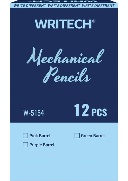 Wrıtech W-5154 0,5mm Mavi Gövde Versatil Kalem - 12'li Kutu fırsatları