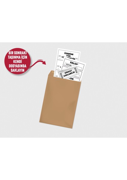 172 Adet Yapışkanlı Koli Etiketi Kırılabilir Etiketleri ve Depolama Ev Taşıma ve Taşınma Malzemeleri fırsatları