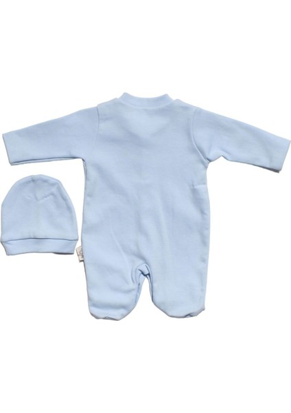 Erkek Bebek Prematüre Açık Mavi Dino Nakışlı Tulum fiyatları