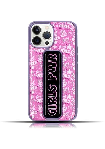 Apple IPhone 13 Pro Girls Power Pembe Mor Yumuşak Silikon Telefon Kılıfı modelleri