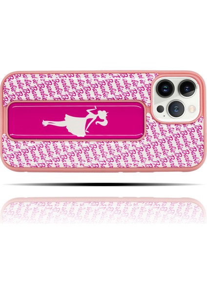 Apple IPhone 13 Pro Barbie Baskılı Pembe Yumuşak Silikon Telefon Kılıfı