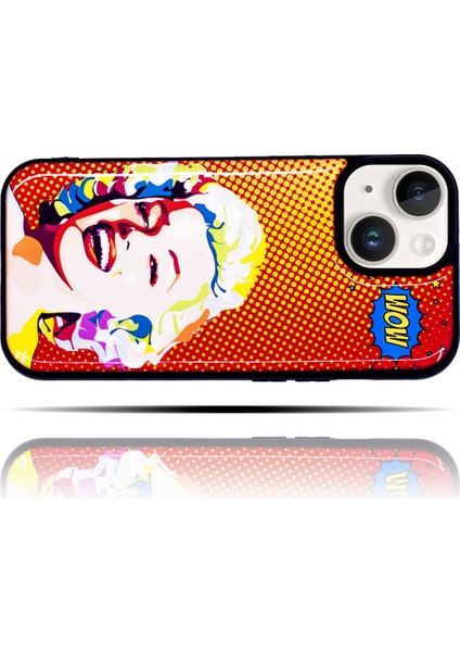 Apple iPhone 15 Uyumlu Marilyn Monroe Yumuşak Silikon Telefon Kılıfı