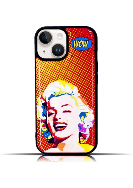 Apple iPhone 15 Uyumlu Marilyn Monroe Yumuşak Silikon Telefon Kılıfı