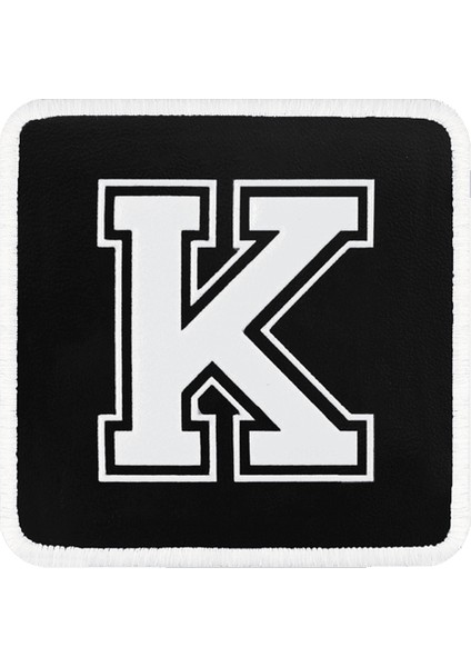 V1 K Harf - 2 Kod Logolu Unisex Siyah-Beyaz Bench