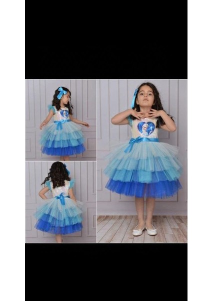 Kız Çocuk Elsa Elbisesi