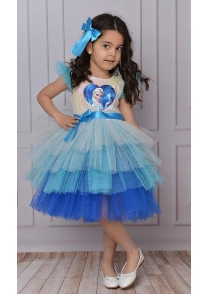 Kız Çocuk Elsa Elbisesi modelleri