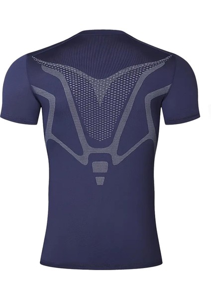 Erkek Ultra Esnek Koşu Egzersiz Hızlı Kuruma Nefes Alabilen Kısa Kollu Spor T-Shirt fiyatları