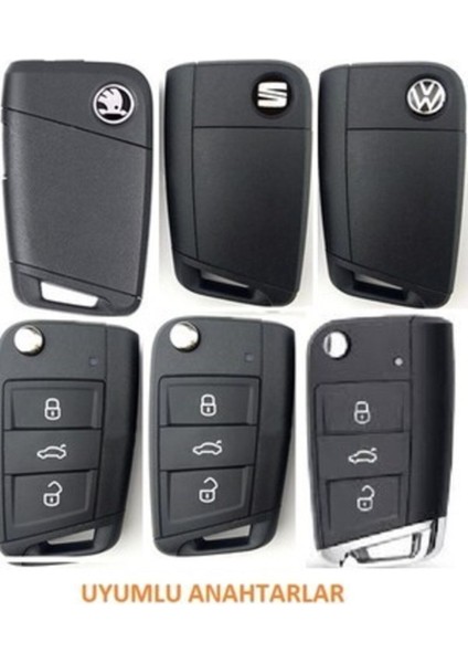 Tiguan Arona T-Roc Polo Karoq Radip Kamiq Scala Silikon Anahtar Koruma Kılıfı Siyah Renk fiyatları