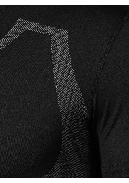 Erkek Ultra Esnek Koşu Egzersiz Hızlı Kuruma Nefes Alabilen Kısa Kollu Spor T-Shirt