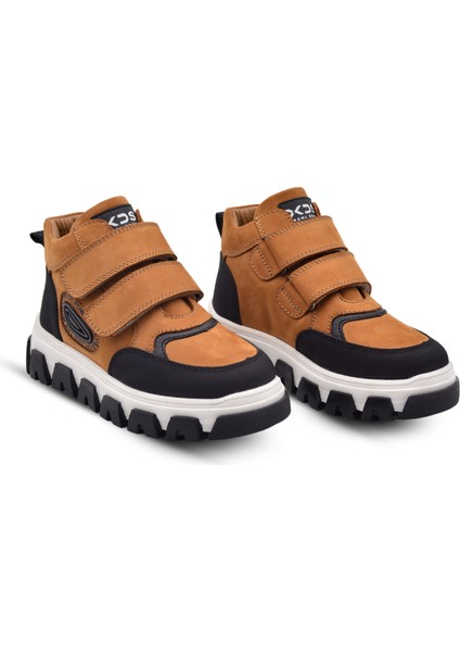 Toscana Çift Cırtlı Hakiki Deri Erkek Çocuk Bot Taba Rengi fırsatları