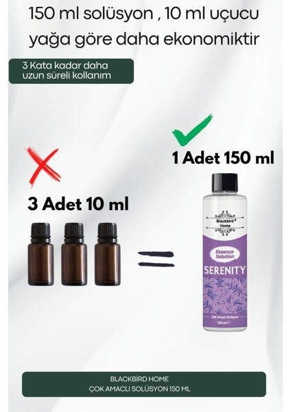 Sandal Sihirli Koku Etkili Çok Amaçlı Solüsyon 150 ml Tüm Koku Makinelere Uyumlu Ortam Kokusu