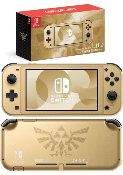 Switch Lite Hyrule Edition (Özel Sürüm) Sıfır Oyun Konsolu + The Legend Of Zelda Tears Of The Kingdom Oyunlu Bundle