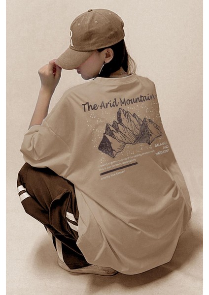 Teenage Millionaire Kadın Arid Mountain Camel Oversize Salas T-Shirt