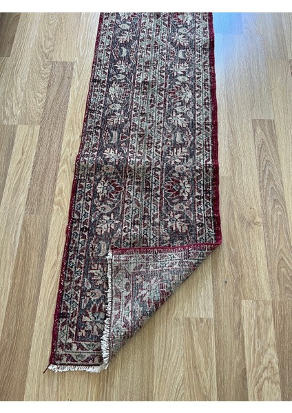 55X305 cm Çiçek Desenli William Morris Stili Modern Nostaljik El Dokuma Yün Kilim modelleri