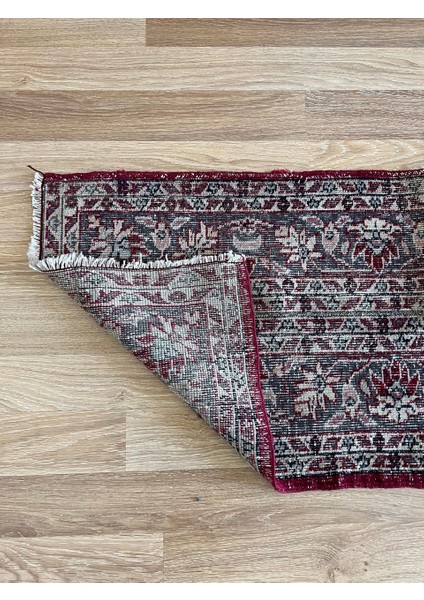 55X305 cm Çiçek Desenli William Morris Stili Modern Nostaljik El Dokuma Yün Kilim indirimleri