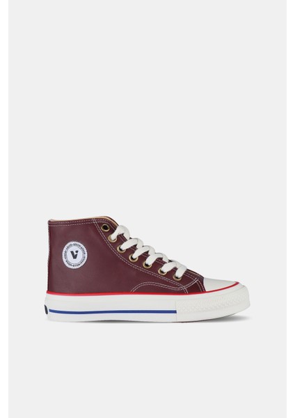 Monno Basic Genç Bordo Sneaker