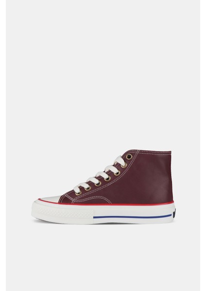 Monno Basic Genç Bordo Sneaker