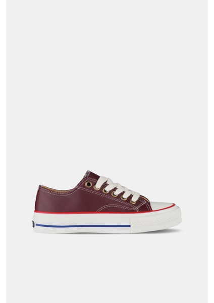 Navar Basic Unisex Genç Bordo Sneaker