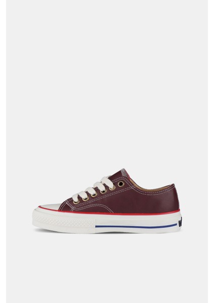 Navar Basic Unisex Genç Bordo Sneaker