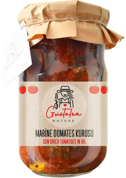 Gustolea Nature Marine Edilmiş Domates Kurusu (Kahvaltılık, Salatalık, Meze) (660CC)