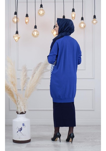Hırka 6891 Saks Mavi