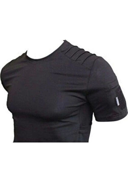 Erkek Siyah T-Shirt Yazlık Yakasız Likralı fiyatları