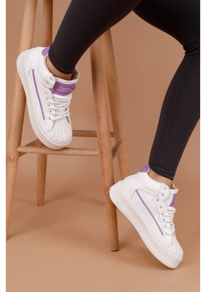 Latona Kadın Beyaz Lila Kadın Spor Ayakkabı fiyatları