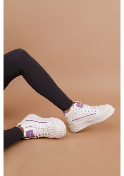 Latona Kadın Beyaz Lila Kadın Spor Ayakkabı fırsatları