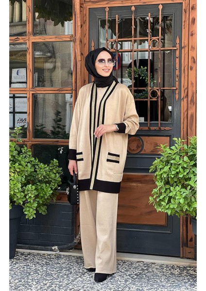 Triko Pantolon Takım 123K16004 Camel