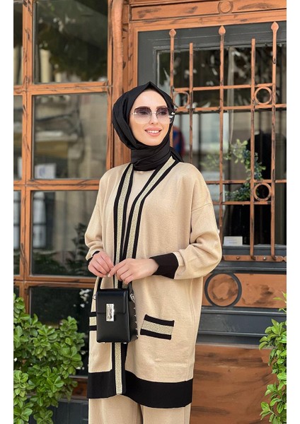 Triko Pantolon Takım 123K16004 Camel