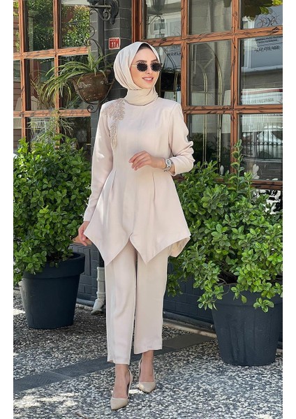 Pantalon Takım QAY62133 Bej