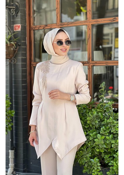 Pantalon Takım QAY62133 Bej modelleri