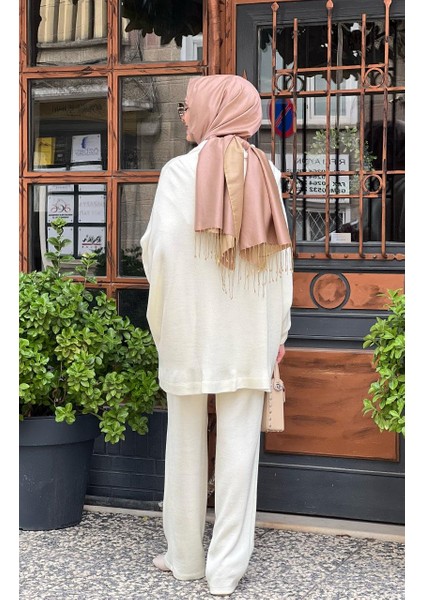 Triko Pantolon Takım 123K11018 Ekru