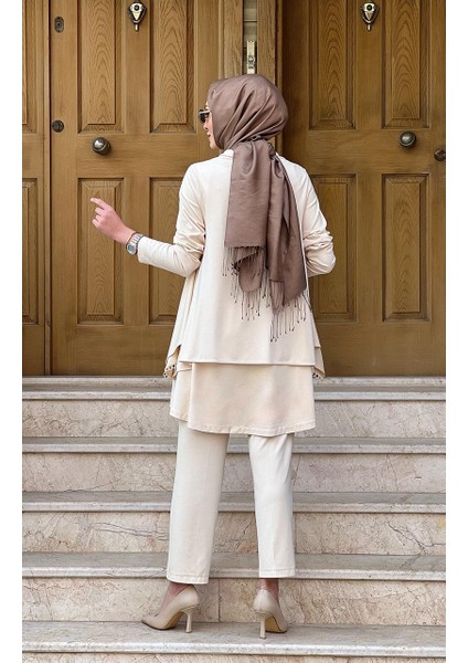 Pantolonlu Takım QAY62031 Nude modelleri
