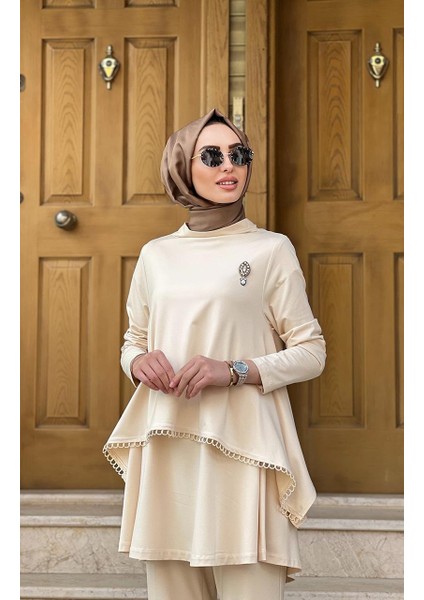 Pantolonlu Takım QAY62031 Nude fırsatları