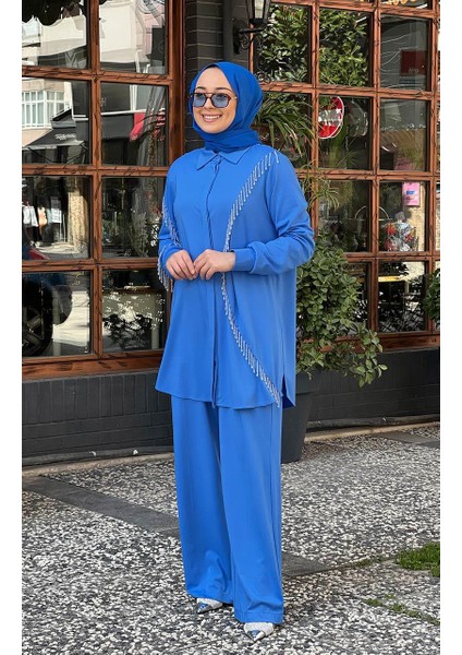 Pantolonlu Takım QAY62102 Mavi