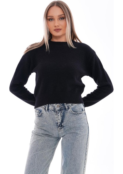 Kadın Bisiklet Yaka Yumoş Triko Örme Kazak 245162 - fiyatları