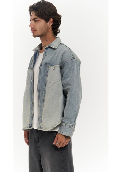 Saadrian Mavi Unisex Kot Ceket modelleri