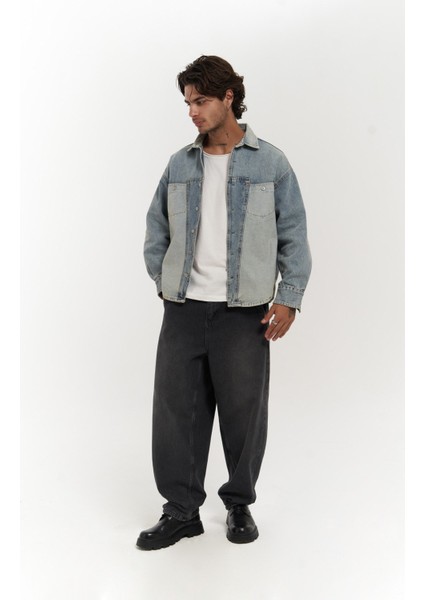 Saadrian Mavi Unisex Kot Ceket fırsatları