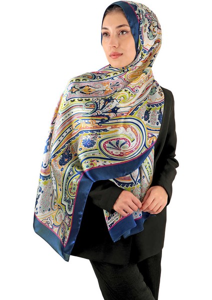 İndigo Sahra Desen Sura İpek Şal fiyatları