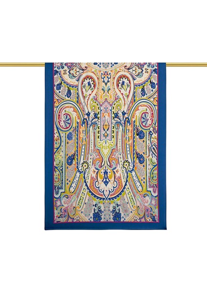 İndigo Sahra Desen Sura İpek Şal modelleri