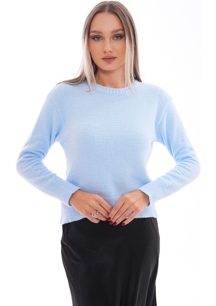 Kadın Bisiklet Yaka Yumoş Triko Örme Kazak 245162 - modelleri