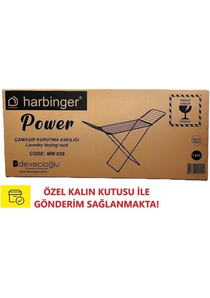 Harbinger MM028 Power Kalın Borulu Ekstra Kurutma Kapasiteli Çamaşır Askısı