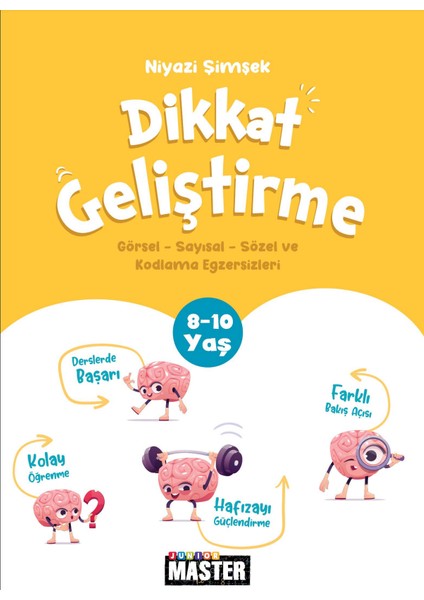 Okyanusyayın 8-10 Yaş Junior Master Dikkat Geliştirme Egzersizleri