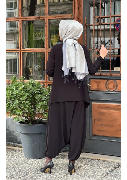 Nurcan Çetin Şalvarlı Takım 24456 Siyah