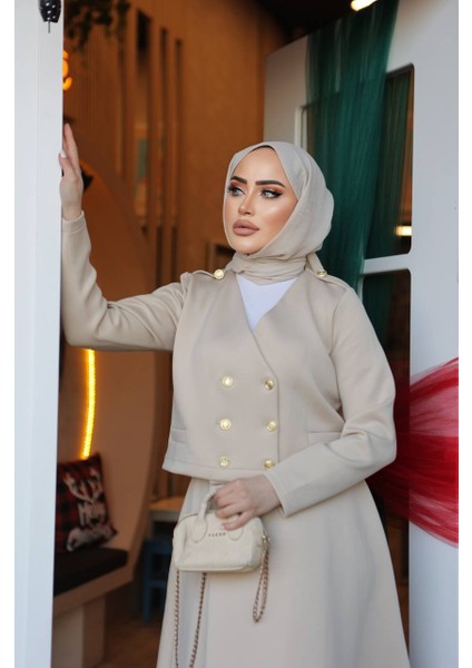 Kruvaze Ceketli Etekli Scuba Takım