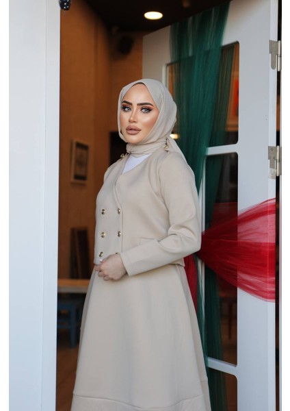Kruvaze Ceketli Etekli Scuba Takım
