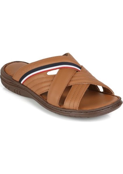 Delmar Hakiki Gerçek Deri Taba Anatomik Taban Erkek Terlik