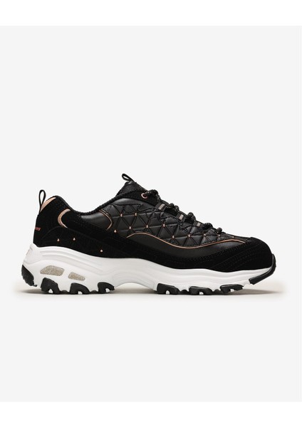 Siyah-Gold Kadın Deri Sneaker Dlites 13087 Bkgd fiyatları